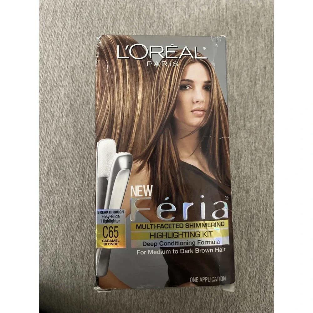L'Oreal Feria‎ Shimmering Highlighting C65 Caramel Blonde, Rare Discontinued HTF